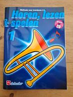 Horen, lezen & spelen trombone 1 de Haske, Ophalen of Verzenden, Zo goed als nieuw, Les of Cursus, Trombone