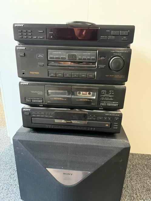 Sony Stereoset zie omschrijving:, Audio, Tv en Foto, Stereo-sets, Zo goed als nieuw, Cassettedeck, Cd-speler, Tuner of Radio, Speakers