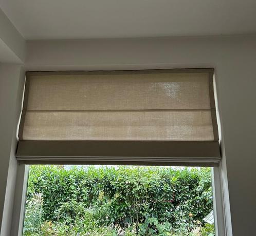 Linnenkleurig vouwgordijn, Huis en Inrichting, Stoffering | Gordijnen en Lamellen, Beige, Ophalen