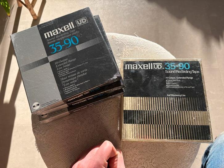 Maxell UD 35-90 Opname Rollen - Ongebruikt!, Cd's en Dvd's, Cassettebandjes, Nieuw in verpakking, Onbespeeld, Overige genres, 2 t/m 25 bandjes