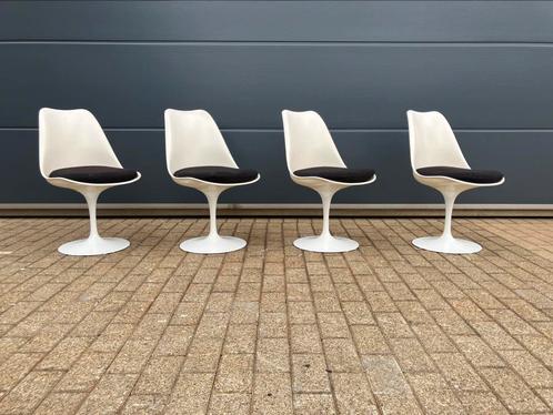 4x originele vintage Knoll Tulip chairs by Eero Saarinen, Huis en Inrichting, Stoelen, Kunststof, Ophalen of Verzenden