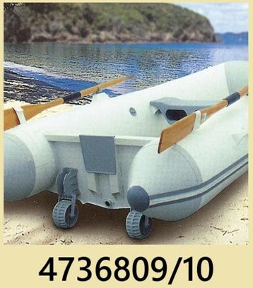 4736810 Opklapbare kunststf strandwielen max 150 kg € 139,50 beschikbaar voor biedingen