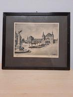 Oude prent van station 's-Hertogenbosch, Ophalen of Verzenden