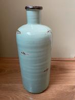 Mintblauwe Vaas, Huis en Inrichting, Blauw, Aardewerk of Porselein, Ophalen of Verzenden, Zo goed als nieuw