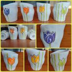 4 bekers Artihove Art, Ophalen, Porselein, Overige stijlen, Kop(pen) en/of Schotel(s)