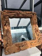 Steigerhouten Spiegel - Stoer en Uniek!, Ophalen of Verzenden, Zo goed als nieuw, 75 tot 100 cm, Minder dan 100 cm