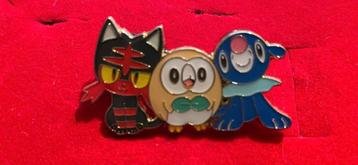 Pokemon Litten, Rowlet & Popplio pin beschikbaar voor biedingen