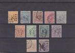 63  1891 - 1894,  Pr. Wilhelmina, h. haar. nrs. 34 - 44, geb, Verzenden, T/m 1940, Gestempeld