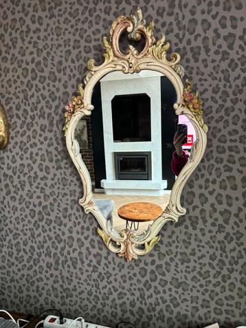 Prachtige antieke spiegel met wandconsole