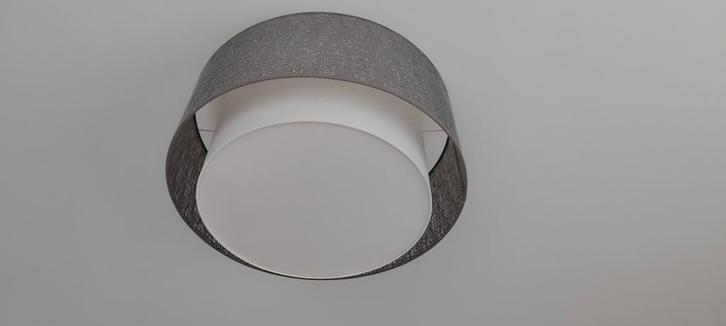 Plafondlamp - E27  - Stof -  61cm x 30cm h, Huis en Inrichting, Lampen | Plafondlampen, Zo goed als nieuw, Stof, Ophalen of Verzenden