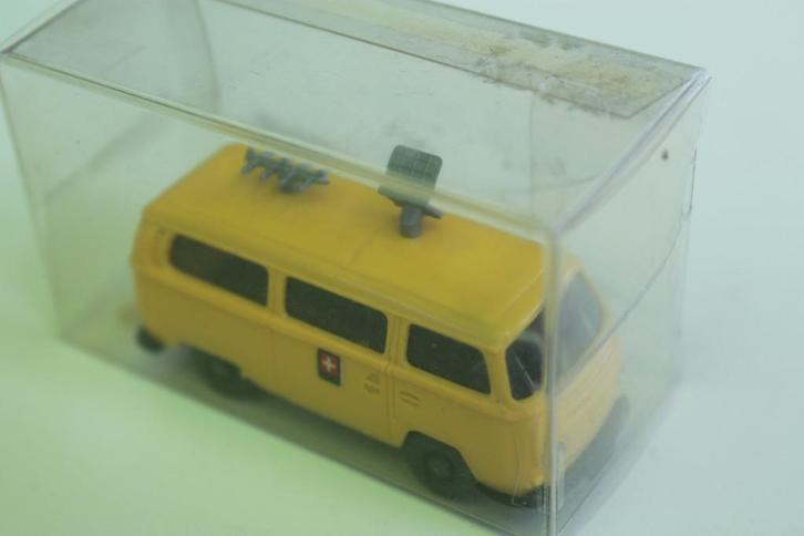 Wiking VW T2 Funkmesswagen van Zwitserse post, Hobby en Vrije tijd, Modelauto's | 1:87, Zo goed als nieuw, Auto, Wiking, Ophalen of Verzenden
