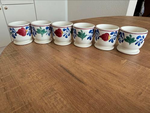 Boerenbont eierdopjes, Huis en Inrichting, Keuken | Servies, Zo goed als nieuw, Overige typen, Boerenbont, Aardewerk, Ophalen of Verzenden