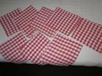 8 stoffen servetten, Verzenden, Nieuw, Rood, Overige typen