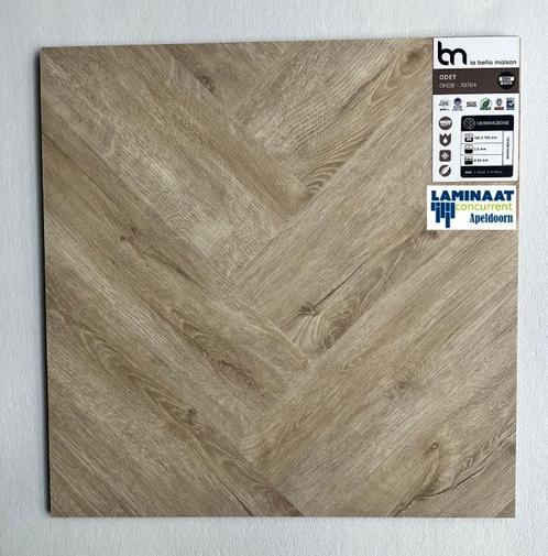 Visgraat Plak Pvc All in met legen + Egalieseren Odet Beige, Huis en Inrichting, Stoffering | Vloerbedekking, Nieuw, Laminaat