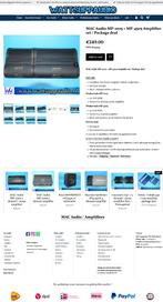 MAC Audio MP-2105 + MP-4305 versterker set / packagedeal, Auto diversen, Autospeakers, ., Ophalen of Verzenden, ., Gebruikt