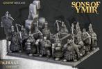 Dwarfs Miners Unit 12x - Highlands Miniatures, Nieuw, Figuurtje(s), Verzenden