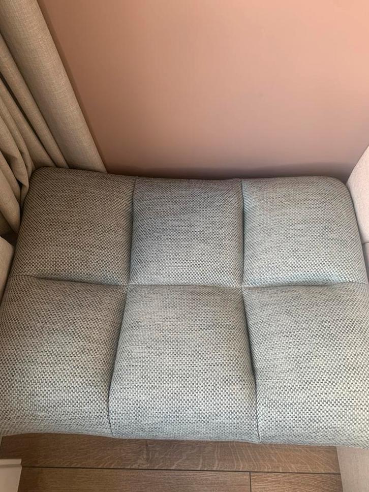Dutchbone Losse Hocker, Huis en Inrichting, Banken | Voetenbanken en Poefen, Gebruikt, 50 tot 75 cm, Vierkant, Stof, Ophalen
