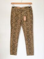Ros-w jeans slangenprint camel, maat 36 - NP 79,95 - wyp, Nieuw, Lang, Ophalen of Verzenden, Bruin