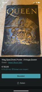 Queen 1994 Vlag ,Doek,Sjaal Distributed by Heart Rock Italy, Verzamelen, Muziek, Artiesten en Beroemdheden, Ophalen of Verzenden