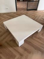 Moderne witte salontafel 120x120, Huis en Inrichting, Tafels | Salontafels, Ophalen, Kunststof, Gebruikt, 100 tot 150 cm