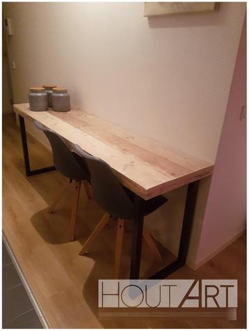 Bureau nieuw of gebruikt steigerhout met stalen U-poot!