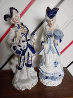 Vintage grote porseleinen koppel Cavalier Dame, Ophalen, Mens