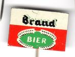 Speldje BRAND BIER WYLRE (A2)  KIJK OOK EENS NAAR MIJN MEER, Verzamelen, Speldjes, Pins en Buttons, Verzenden, Gebruikt, Overige onderwerpen