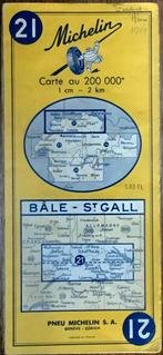 Plattegrond - MICHELIN NR 21: BASEL-ST GALLEN, 1964, Boeken, Atlassen en Landkaarten, Europa Overig, Ophalen of Verzenden, Michelin