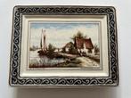 Delfts Blauw Tegeltableau Westraven Handwerk, Antiek en Kunst, Antiek | Wandborden en Tegels, Ophalen of Verzenden