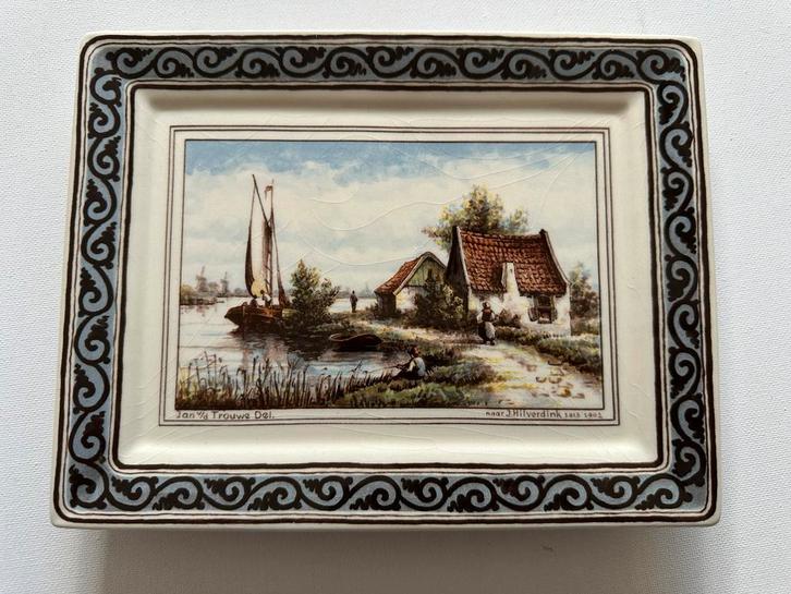 Delfts Blauw Tegeltableau Westraven Handwerk, Antiek en Kunst, Antiek | Wandborden en Tegels, Ophalen of Verzenden