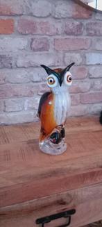 Murano Glas:Grote 27cm Uil Beeld NIEUW, Verzamelen, Beelden en Beeldjes, Ophalen of Verzenden, Nieuw, Dier