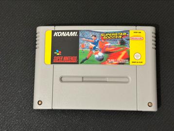 Super Star Soccer - Super Nintendo Game Cartridge beschikbaar voor biedingen