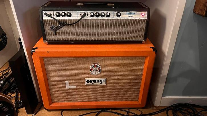 Fender Bassman 100 (70s) & Orange PPC212 Cabinet, Muziek en Instrumenten, Versterkers | Bas en Gitaar, Gebruikt, Basgitaar, 100 watt of meer