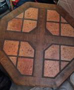 Achthoekige Salontafel met Tegels, Huis en Inrichting, Ophalen, Gebruikt, 50 tot 100 cm, Vintage