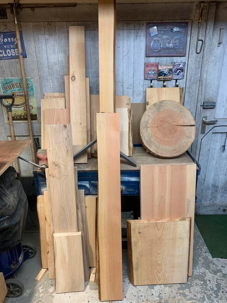 Mooie Boomstamplanken - Diverse Houtsoorten, Doe-het-zelf en Verbouw, Hout en Planken, Gebruikt, Plank, Overige houtsoorten, Minder dan 200 cm