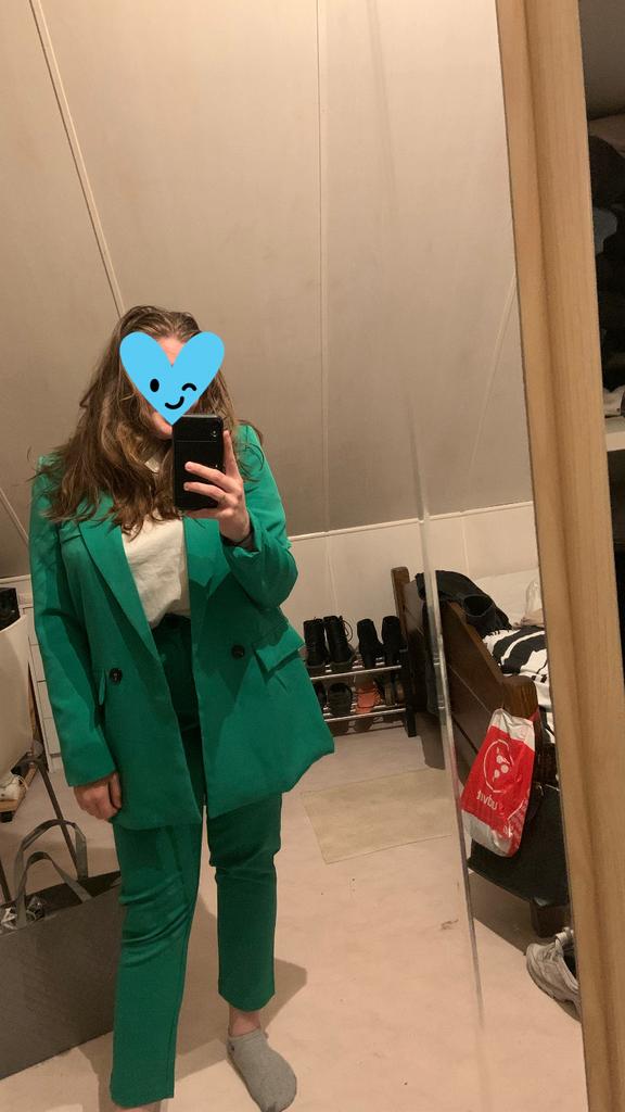 Pak dames, Verzenden, Zo goed als nieuw, Maat 42/44 (L), Groen