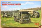 ICM 1/35 WWII 3x British Trucks, Hobby en Vrije tijd, Modelbouw | Auto's en Voertuigen, 1:32 tot 1:50, Nieuw, Overige merken, Truck