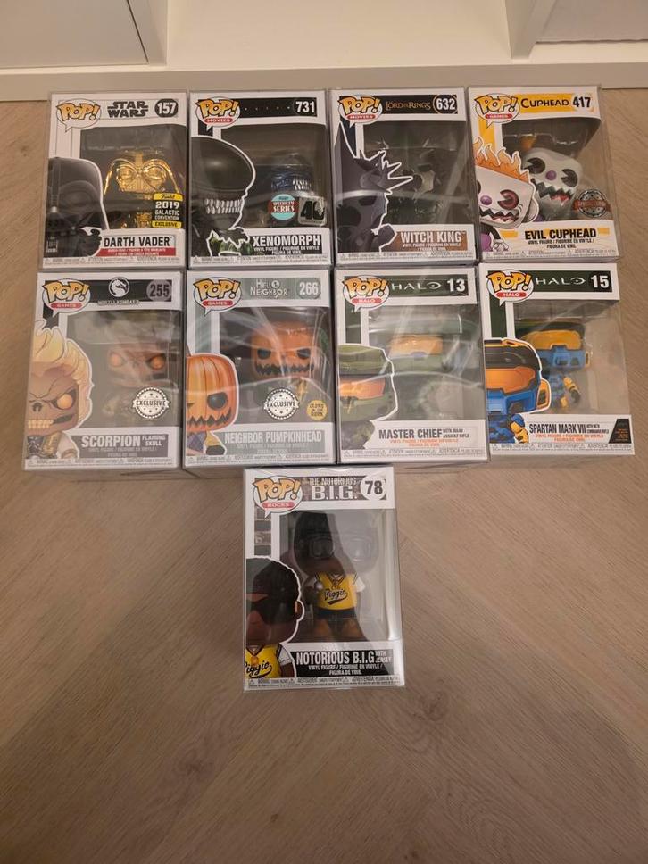 Funko Pop Collectie - 9 Stuks, Kinderen en Baby's, Speelgoed | Actiefiguren, Zo goed als nieuw, Ophalen of Verzenden