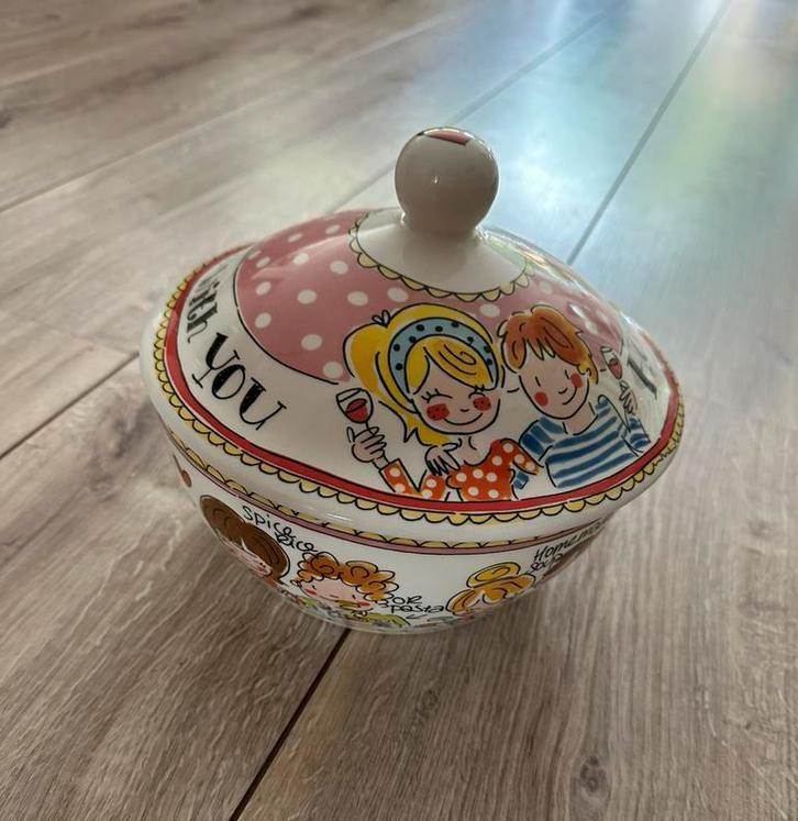 Serveerschaal met deksel - Blond Amsterdam Servies, Huis en Inrichting, Keuken | Servies, Zo goed als nieuw, Blond Amsterdam, Aardewerk