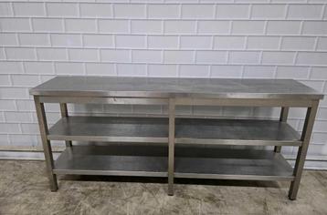 Professionele RVS Opbergtafel Wandtafel Stelling 3 niveaus beschikbaar voor biedingen