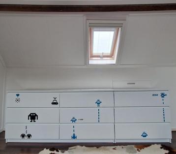 MALM IKEA 6 lades met glasplaat, en MALM 3 lades