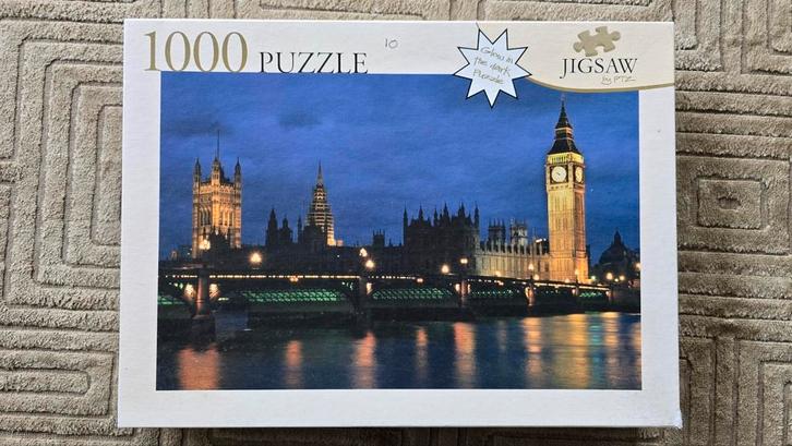 Puzzel: 1000 stukjes - Glow in the dark! - London / Big Ben, Hobby en Vrije tijd, Denksport en Puzzels, Zo goed als nieuw, Legpuzzel