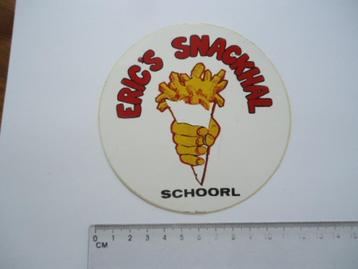 sticker oud Schoorl patat snackbar ERIC Eric's snackhal  beschikbaar voor biedingen