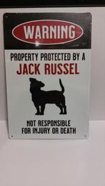 Warning Jack Russel wanddecoratie 20x30cm, Huis en Inrichting, Ophalen of Verzenden