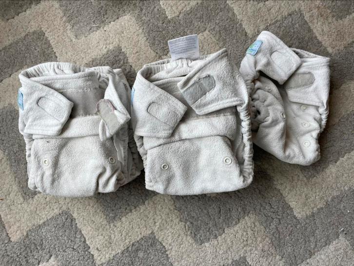 7 voorgevormde wasbare luiers one size met boosters Blümchen, Kinderen en Baby's, Babykleding | Overige, Zo goed als nieuw, Jongetje of Meisje