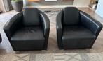 Twee leren fauteuils, Ophalen of Verzenden