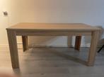 eettafel eikenhout zand, Huis en Inrichting, Tafels | Eettafels, Ophalen, Gebruikt, Eikenhout, 50 tot 100 cm