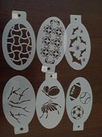 set 10 schminksjablonen sale opruiming set maar 1 op=op, Ophalen of Verzenden, Nieuw, Schmink, Carnaval