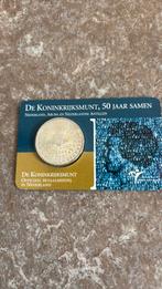 De koninkrijksmunt 50 jaar samen 2004, Postzegels en Munten, Munten | Nederland, Ophalen of Verzenden, Koningin Beatrix, Euro's