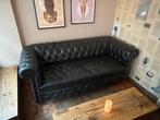 Chesterfield zwart, Huis en Inrichting, Ophalen, Gebruikt, 150 tot 200 cm, Chesterfield